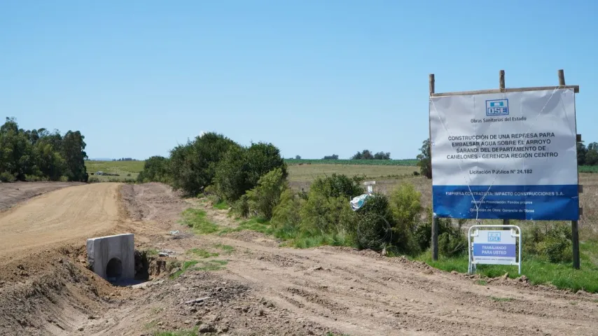 Nueva represa sobre el arroyo Sarandí